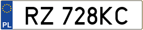 Trailer License Plate